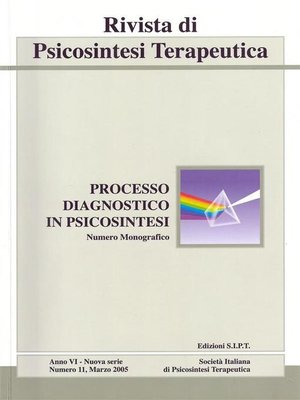 cover image of Rivista di Psicosintesi Terapeutica n. 11